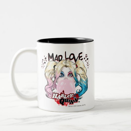 Batman | Mad Liebe Harley Quinn Kaububble Gum Zweifarbige Tasse (Links)