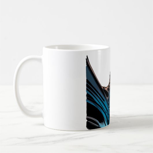 Batman - Maskierter Kopf von unten Kaffeetasse (Links)