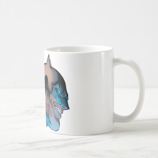 Batman - Maskierter Kopf von unten Kaffeetasse (Rechts)