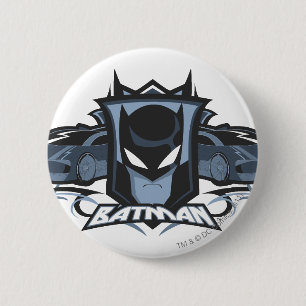 Batman mit Batmobiles Button
