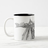 Batman mit Kap Zeichnend Zweifarbige Tasse (Links)