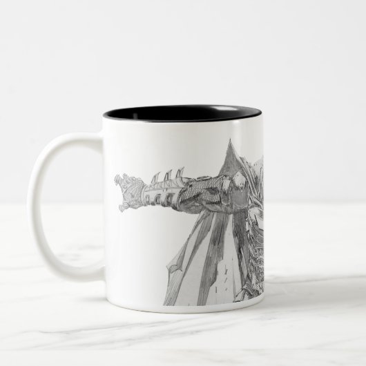 Batman mit Kap Zeichnend Zweifarbige Tasse (Links)