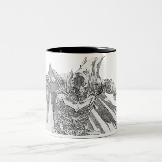 Batman mit Kap Zeichnend Zweifarbige Tasse (Mittel)