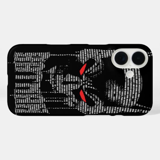 Batman mit Mantra Case-Mate iPhone Hülle (Rückseite (Horizontal))