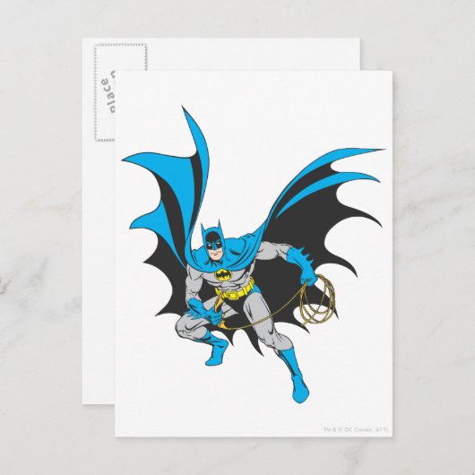 Batman mit Rope Postkarte (Vorne/Hinten)