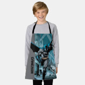 Batman mit Stadthintergrund Schürze (Getragen)