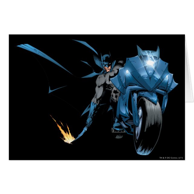 Batman mit Zyklus (Vorderseite (Horizontal))
