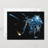 Batman mit Zyklus Postkarte (Vorne/Hinten)