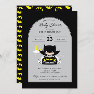 Batman - Moon and Stars Babydusche Einladung