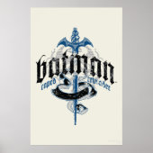 Batman | Name mit Sword-Logo Poster (Vorne)