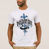 Batman | Name mit Sword-Logo T-Shirt (Vorderseite)