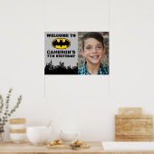 Batman | Name und Foto Geburtsdatum Poster (Küche)