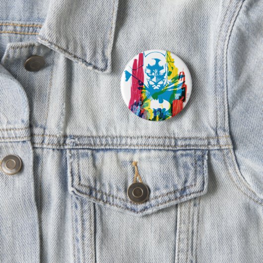 Batman Neon Marker Collage Button (Beispiel)