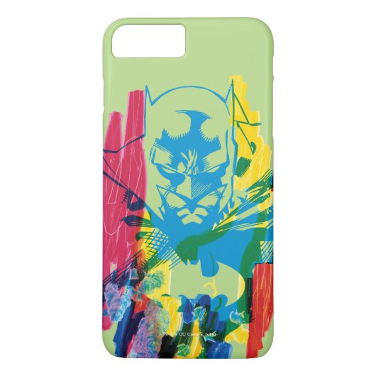 Batman Neon Marker Collage Case-Mate iPhone Hülle (Rückseite)