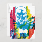 Batman Neon Marker Collage Postkarte (Vorne/Hinten)