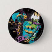 Batman Neon The Dark Knight Collage Button (Vorderseite)