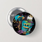 Batman Neon The Dark Knight Collage Button (Vorne & Hinten)