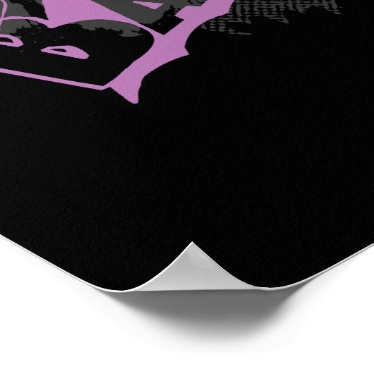 Batman Neon The Dark Knight Collage Poster (Ecke)