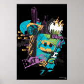 Batman Neon The Dark Knight Collage Poster (Vorne)