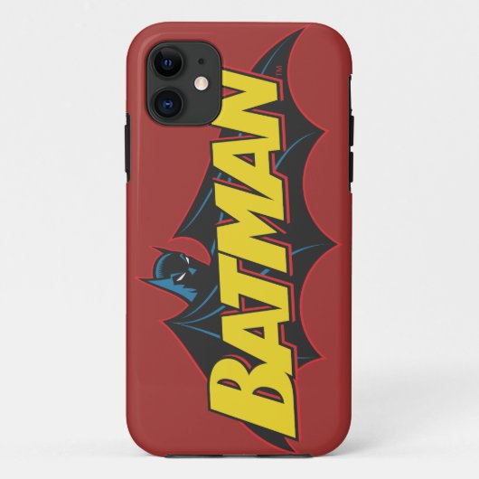 Batman | Old School Logo Case-Mate iPhone Hülle (Rückseite)