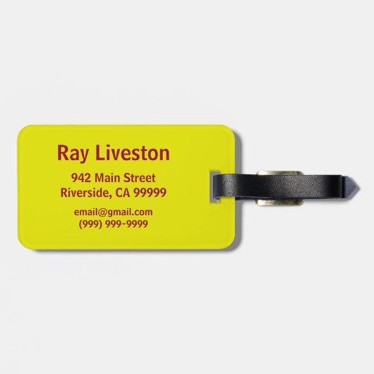 Batman | Old School Logo Gepäckanhänger (Rückseite horizontal)