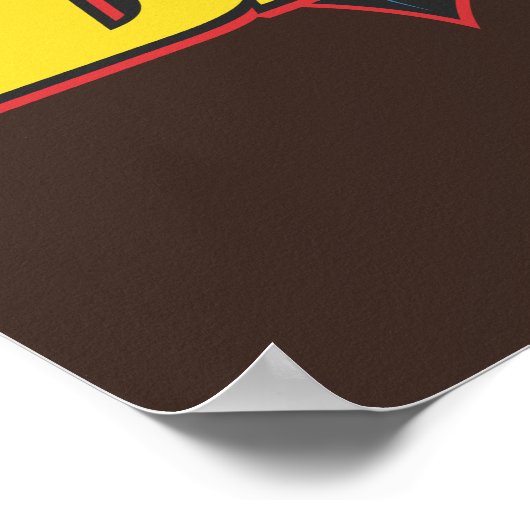 Batman | Old School Logo Poster (Ecke)