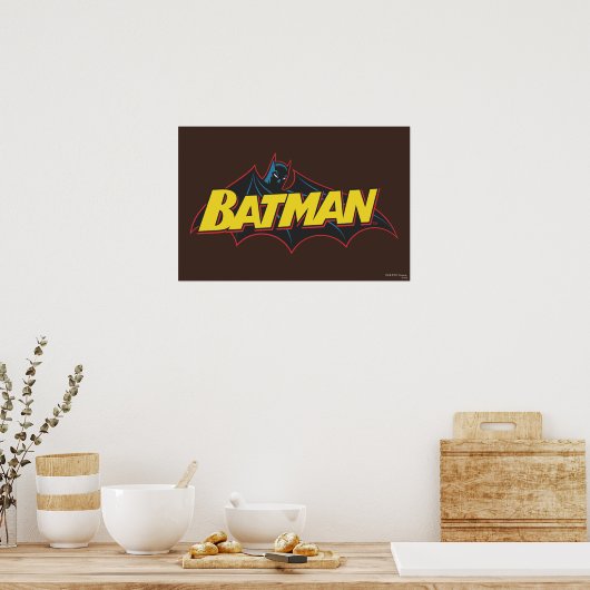 Batman | Old School Logo Poster (Küche)
