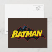 Batman | Old School Logo Postkarte (Vorne/Hinten)