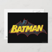 Batman | Old School Logo Postkarte (Vorne/Hinten)