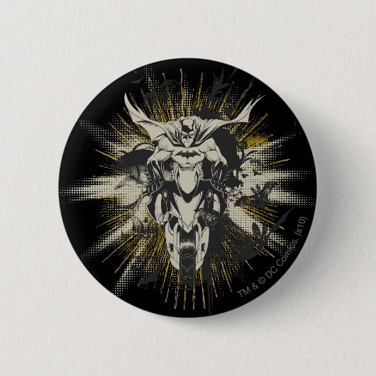 Batman on Bike Button (Vorderseite)