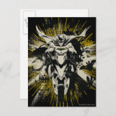 Batman on Bike Postkarte (Vorne/Hinten)