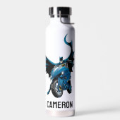Batman on Cycle | Name hinzufügen Trinkflasche (Links)