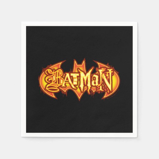 Batman | Orange Saisonale Logo Serviette (Vorderseite)