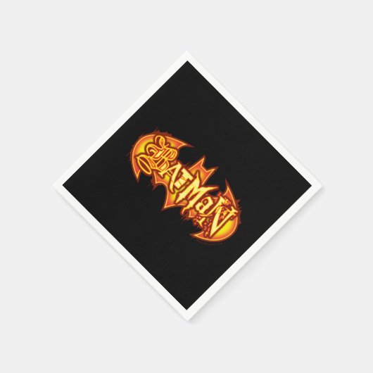 Batman | Orange Saisonale Logo Serviette (Ecke)