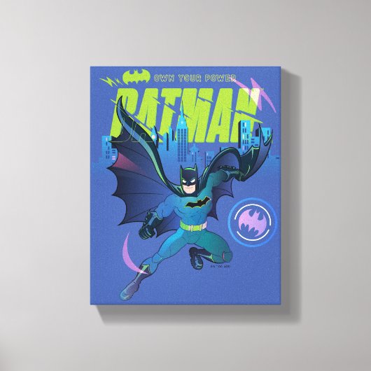 Batman "Own Your Power" City Graphic Leinwanddruck (Vorderseite)