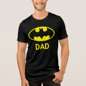 Batman Papa Passend Tri-Blend Shirt (Vorderseite)
