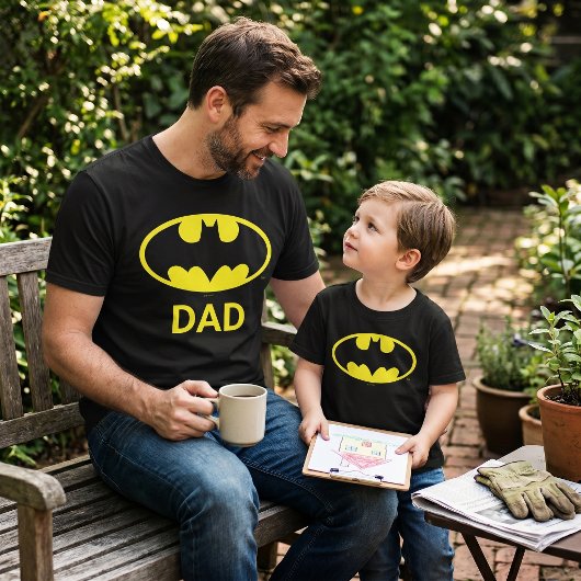 Batman Papa Passend Tri-Blend Shirt