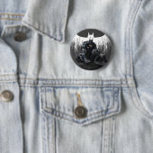 Batman Perched auf einer Säule Button (Beispiel)