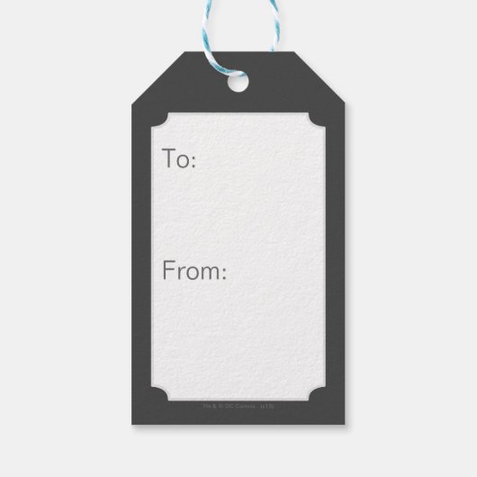 Batman Perched auf einer Säule Geschenkanhänger (Rückseite)