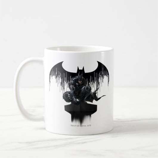 Batman Perched auf einer Säule Kaffeetasse (Links)