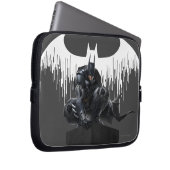 Batman Perched auf einer Säule Laptopschutzhülle (Vorne Rechts)