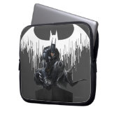 Batman Perched auf einer Säule Laptopschutzhülle (Vorderseite Links)
