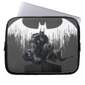 Batman Perched auf einer Säule Laptopschutzhülle (Vorderseite)