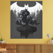 Batman Perched auf einer Säule Leinwanddruck (Insitu (Wohnzimmer))