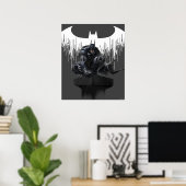 Batman Perched auf einer Säule Poster (Heimbüro)