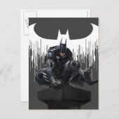 Batman Perched auf einer Säule Postkarte (Vorne/Hinten)