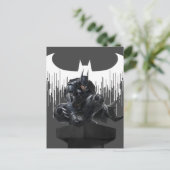 Batman Perched auf einer Säule Postkarte (Stehend Vorderseite)