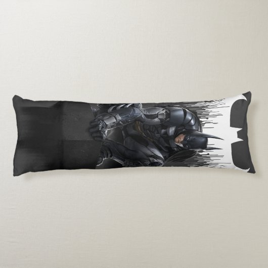 Batman Perched auf einer Säule Seitenschläferkissen (Rückseite)