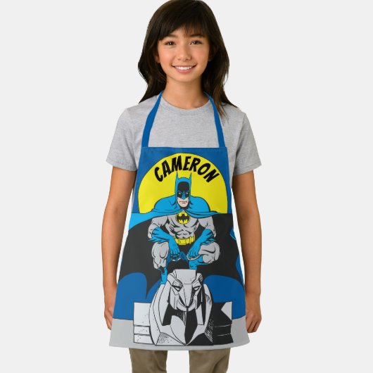 Batman Perches auf Stone Lion Schürze (Insitu)