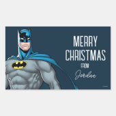 Batman Protector | Frohe Weihnachten Rechteckiger Aufkleber (Vorderseite)